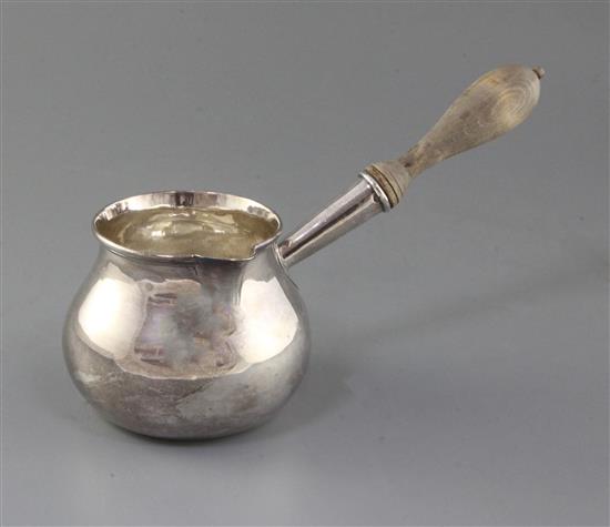 A George III silver brandy pan by Peter & Ann Bateman, gross 12 oz.